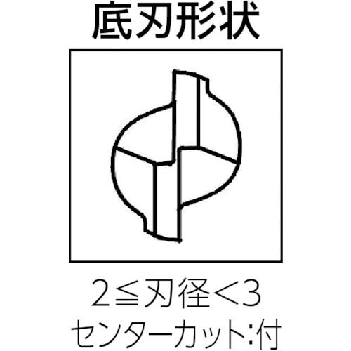 CAINZ-DASH】ユニオンツール 超硬エンドミル スクエア φ２．５×刃長５