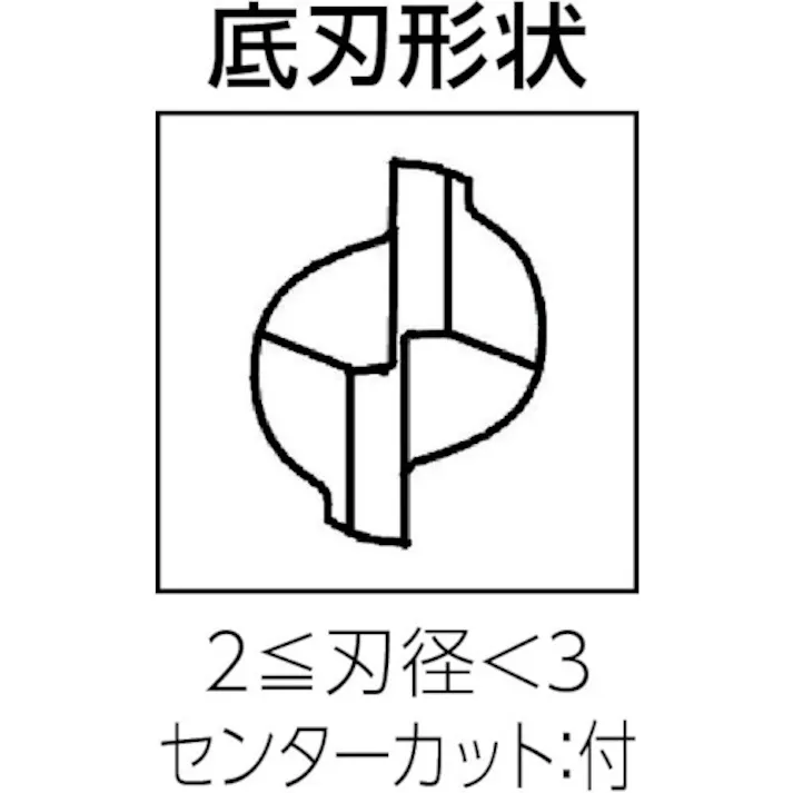 【CAINZ-DASH】ユニオンツール 超硬エンドミル スクエア φ2.5×刃長5 C-CES2025-0500【別送品】