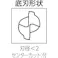 【CAINZ-DASH】ユニオンツール 超硬エンドミル スクエア φ1.2×刃長1.8 C-CES2012-0180S【別送品】