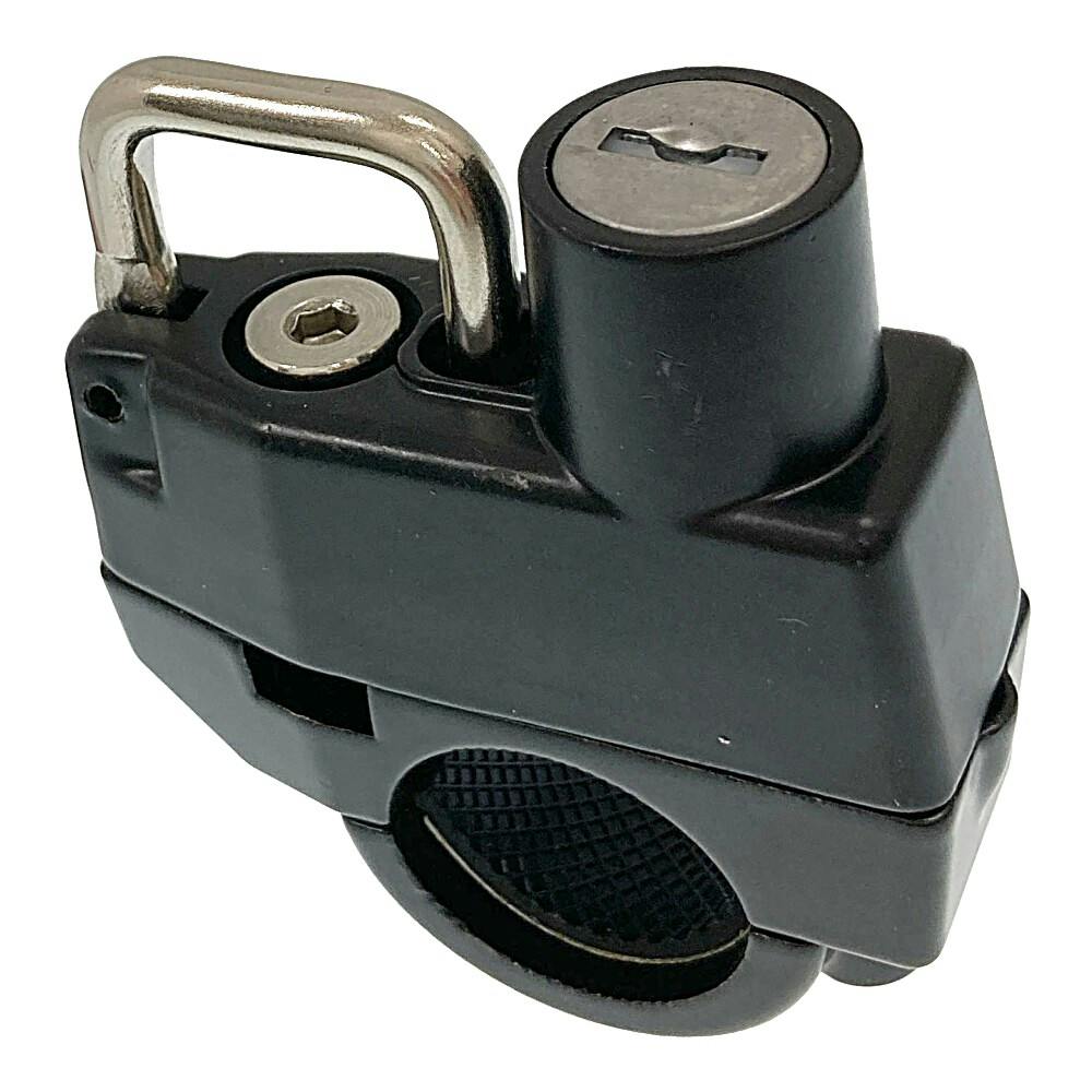 J＆C ヘルメットロック 車体取り付け式 ブラック YF-1263 本体のみ