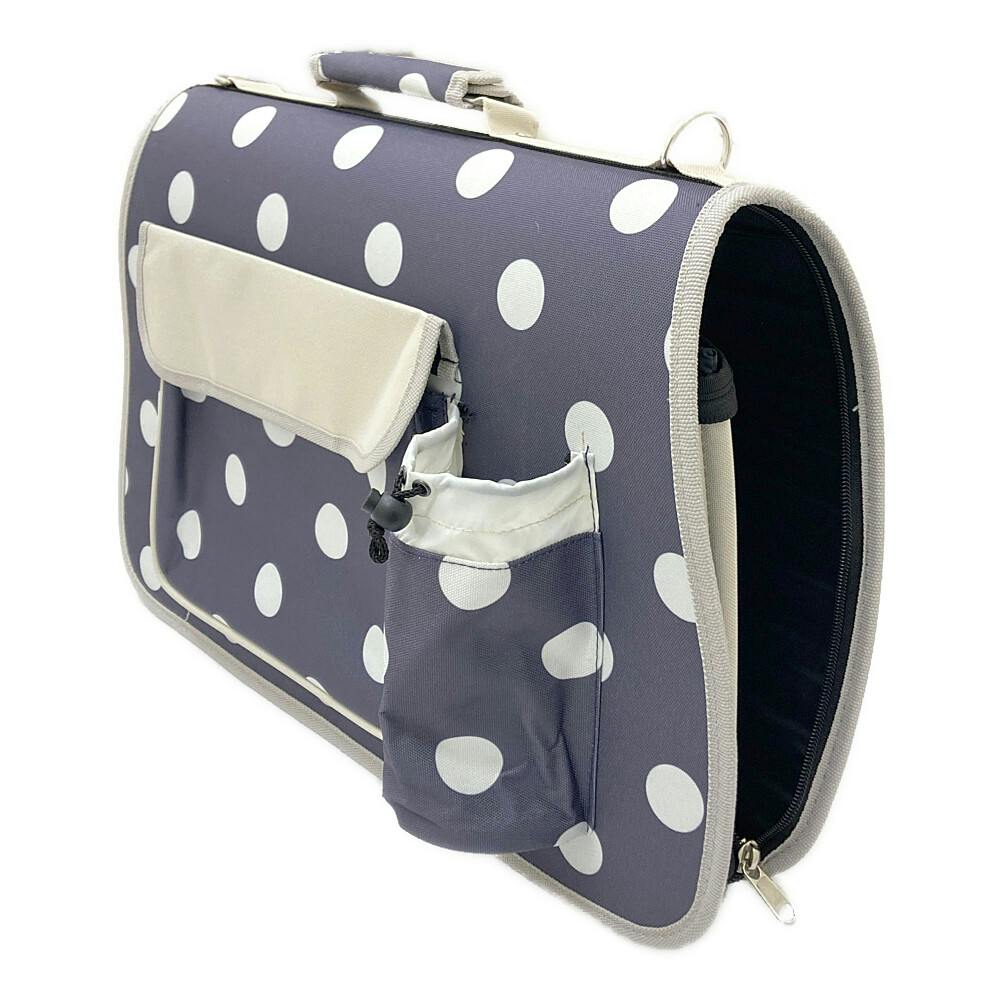 ドット柄バッグ ネイビー Lサイズ | ペット用品（犬） 通販
