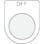 【CAINZ-DASH】アイマーク 押ボタン／セレクトスイッチ（メガネ銘板）ＯＦＦ　黒　φ２２．５ P22-6【別送品】