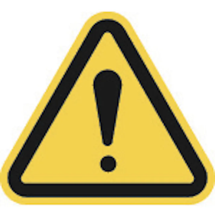 【CAINZ-DASH】アイマーク 三角ラベル危険 25mm(一辺の長さ) AT1-S【別送品】