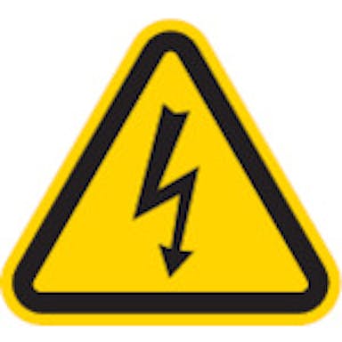【CAINZ-DASH】アイマーク 三角ラベル電気危険　５０ｍｍ（一辺の長さ） AT2-M【別送品】