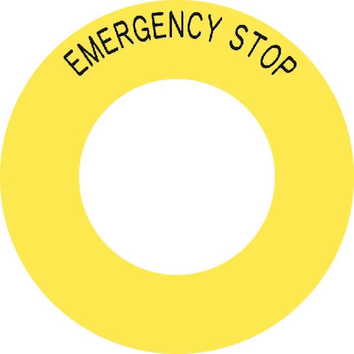 【CAINZ-DASH】アイマーク ボタンラベルEMERGENCY STOPφ56 AB60-2【別送品】