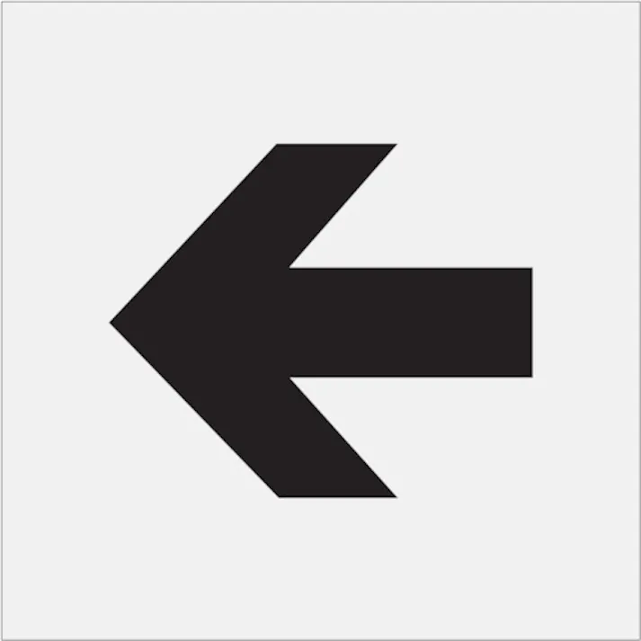 【CAINZ-DASH】アイマーク ステンシル 矢印(中) 文字サイズ150×180mm AST-11【別送品】