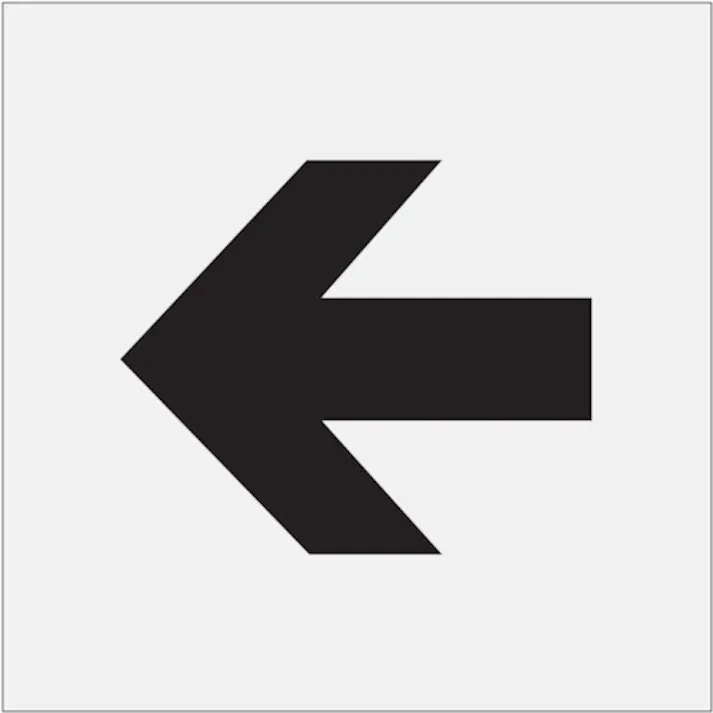 【CAINZ-DASH】アイマーク ステンシル 矢印(小) 文字サイズ100×120mm AST-12【別送品】