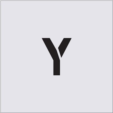 【CAINZ-DASH】アイマーク ステンシル　Ｙ　文字サイズ５０×４０ｍｍ AST-23【別送品】