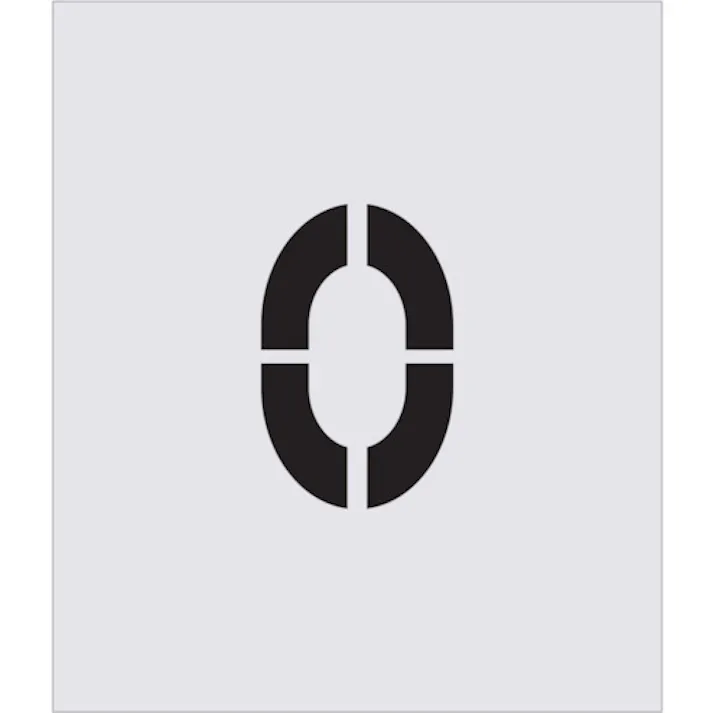 【CAINZ-DASH】アイマーク ステンシル 0 文字サイズ150×95mm AST-60【別送品】