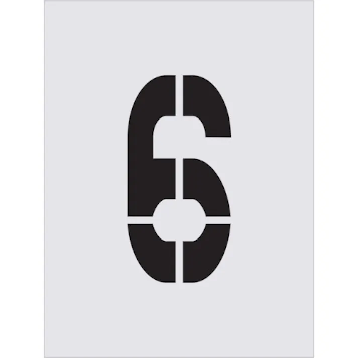 【CAINZ-DASH】アイマーク ステンシル 6 文字サイズ250×125mm AST-84【別送品】