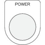 アイマーク 押ボタン/セレクトスイッチ(メガネ銘板) POWER 黒 φ22.5 40×30×2mm P22-34 銘板 アイマーク 押ボタン/セレクトスイッチ(メガネ銘板) POWER 黒 φ22.5 40×30×2mm P22-34 銘板