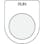 【CAINZ-DASH】アイマーク 押ボタン／セレクトスイッチ（メガネ銘板）　ＲＵＮ　黒　φ２５．５　４５×３５×２ｍｍ P25-38【別送品】