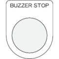 【CAINZ-DASH】アイマーク 押ボタン／セレクトスイッチ（メガネ銘板）　ＢＵＺＺＥＲ　ＳＴＯＰ　黒　φ３０．５　５０×４０×２ｍｍ P30-39【別送品】