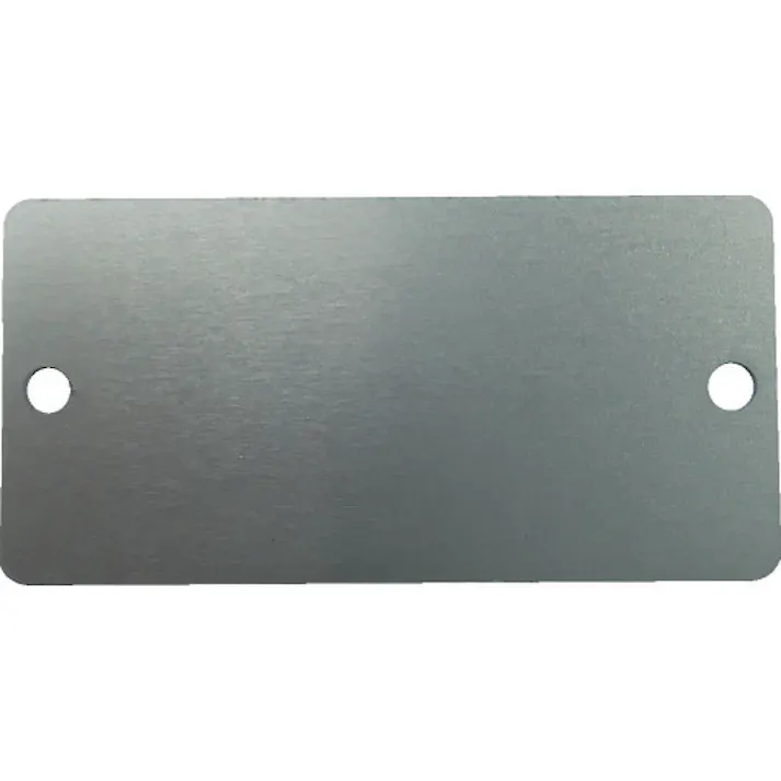 【CAINZ-DASH】アイマーク 刻印用アルミプレート 25×50×0.8 2-φ3 4-R2 10枚入 AL-255H【別送品】