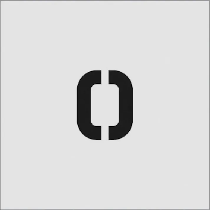 【CAINZ-DASH】アイマーク ステンシル O 文字サイズ50×40mm AST-O5040【別送品】