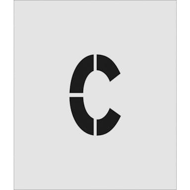 【CAINZ-DASH】アイマーク ステンシル　Ｃ　文字サイズ１５０×９５ｍｍ AST-C15095【別送品】