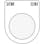 【CAINZ-DASH】アイマーク 押ボタン／セレクトスイッチ（メガネ銘板）　試験　自動　黒　φ３０．５　５０×４０×２ｍｍ P30-27【別送品】