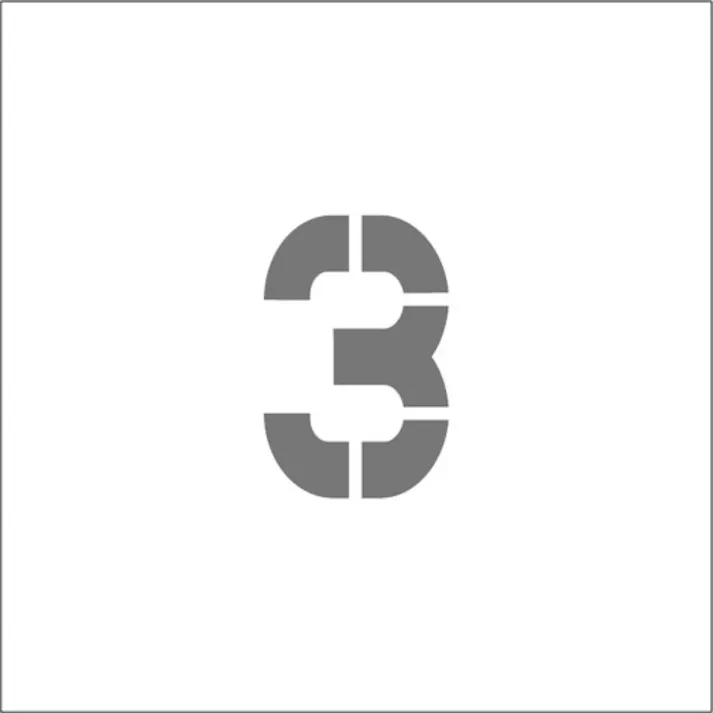 【CAINZ-DASH】アイマーク ステンシル マグネット 3 文字サイズ50×40mm ASTM35040【別送品】