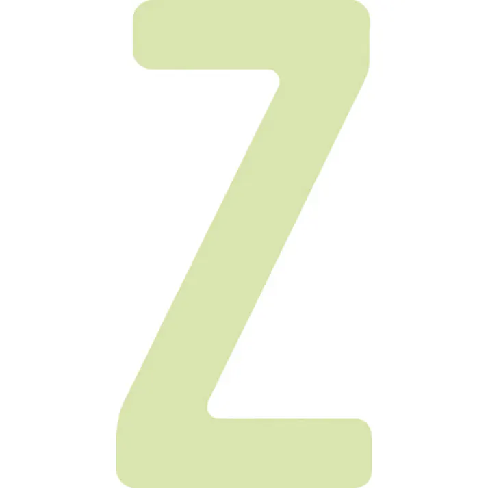 【CAINZ-DASH】アイマーク 非常用標識 中輝度蓄光カッテイング文字 英字 Z 粘着シール 50×26mm AILUMI50-Z【別送品】