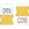 【CAINZ-DASH】アイマーク スライド表示タグ OPEN CLOSE (OPEN - 青文字 / CLOSE - 赤文字) AIST1-EN【別送品】