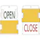 【CAINZ-DASH】アイマーク スライド表示タグ OPEN CLOSE (OPEN - 緑文字 / CLOSE - 赤文字) AIST3-EN【別送品】
