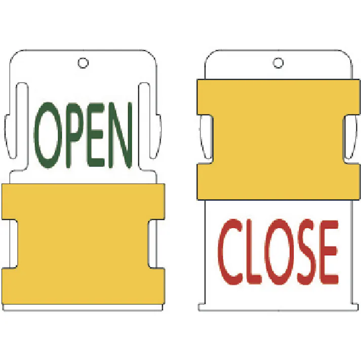 【CAINZ-DASH】アイマーク スライド表示タグ OPEN CLOSE (OPEN - 緑文字 / CLOSE - 赤文字) AIST3-EN【別送品】