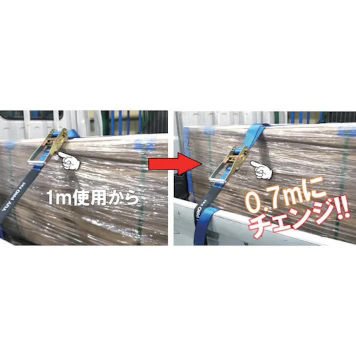 【CAINZ-DASH】結一産業 ラッシング武蔵 J型フック5m Y-LL001【別送品】