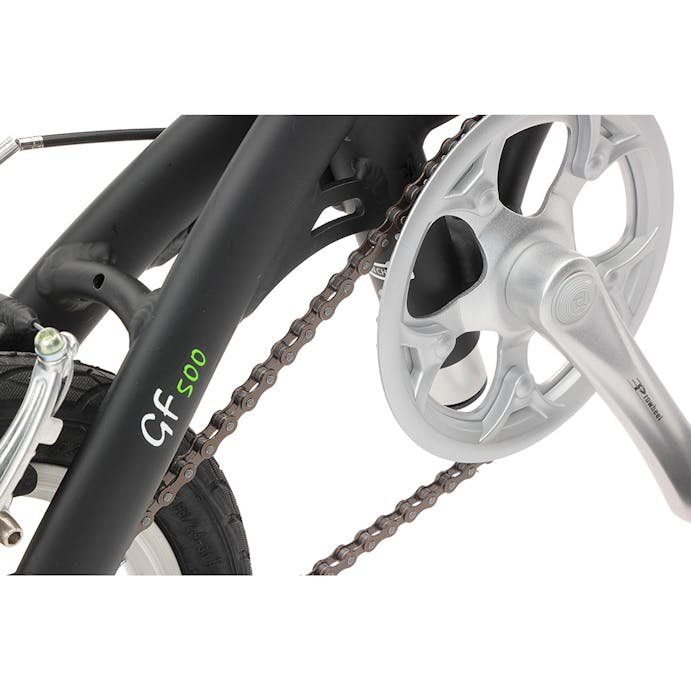 【自転車】《タキザワ》折り畳み車 CARUORI 14インチ アルミフォールディングバイク BK ブラック(販売終了)
