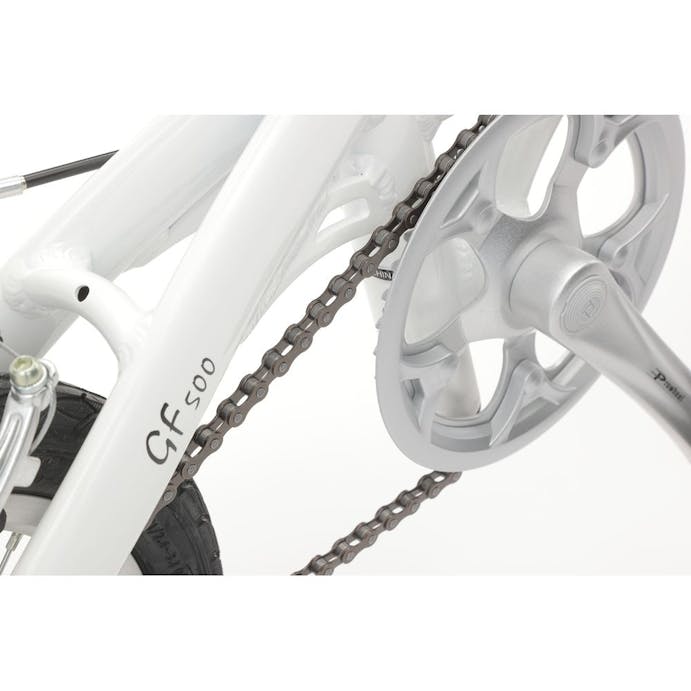 【自転車】《タキザワ》折り畳み車 CARUORI 14インチ アルミフォールディングバイク WH ホワイト(販売終了)