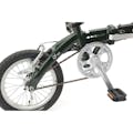 【自転車】《タキザワ》折り畳み車 CARUORI 14インチ アルミフォールディングバイク GN グリーン(販売終了)