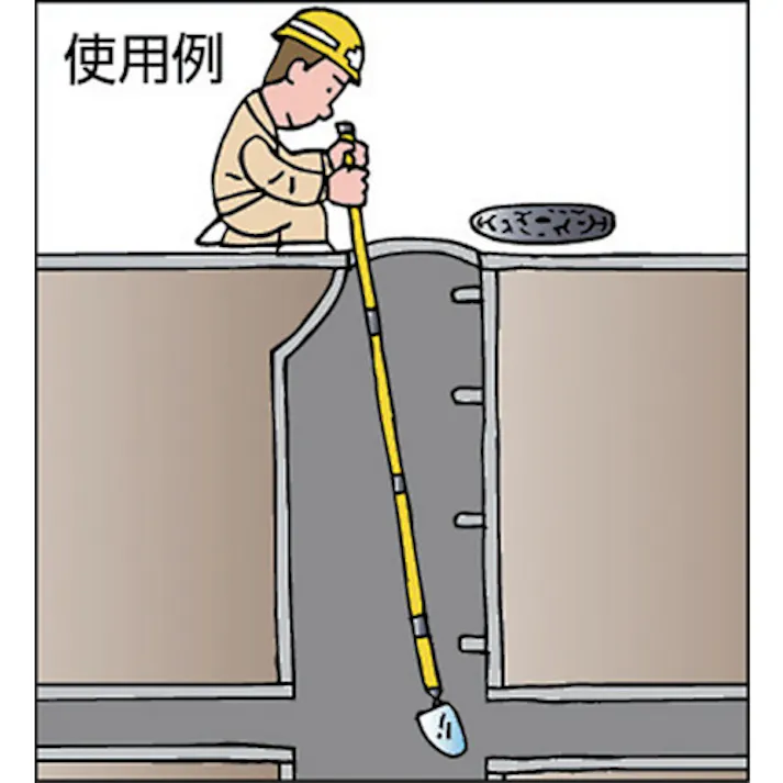 【CAINZ-DASH】宣真工業 下水管ミラー1型4m G9-1-4【別送品】