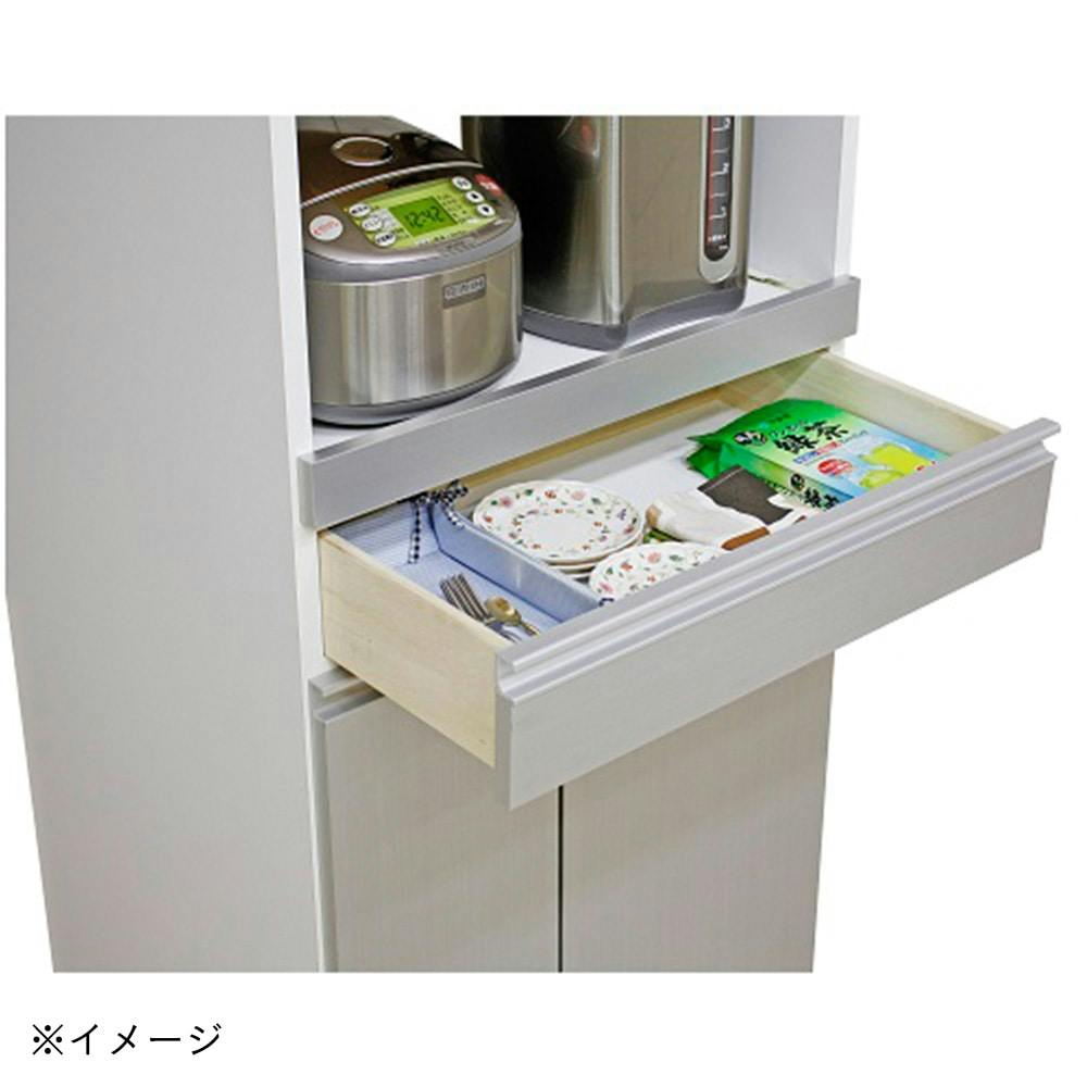 オンライン限定】国産レンジ台米びつ付完成品I型 RB03SV【別送品