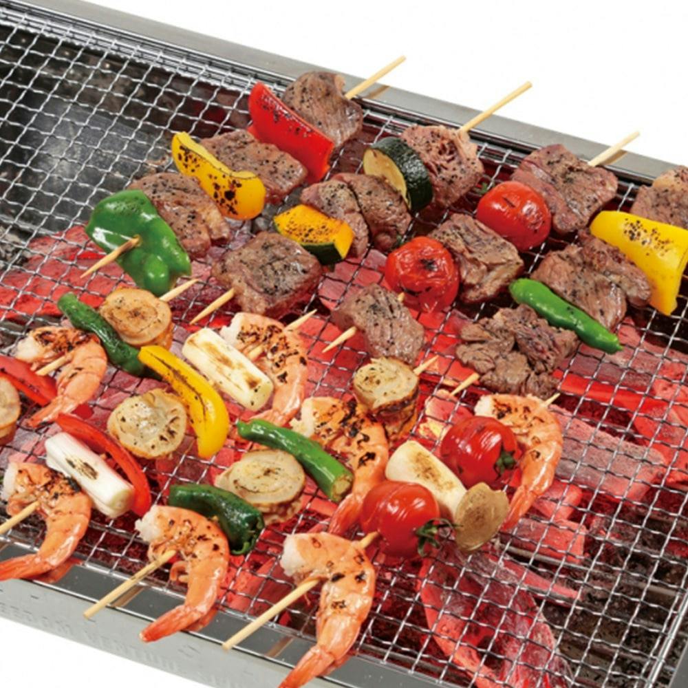 BBQ串5本 ステンレス製 - バーベキュー・調理用品