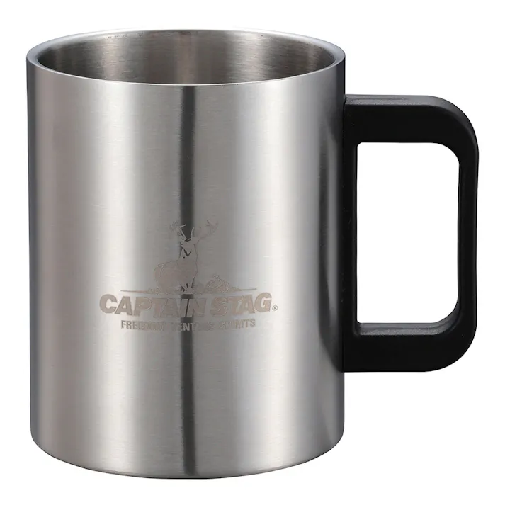 キャプテンスタッグ CAPTAIN STAG NEWフリーダム ダブルステンマグカップ 470ml UH-2013