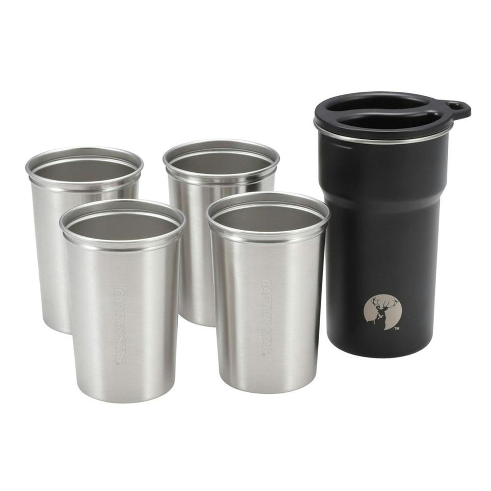 キャプテンスタッグ CAPTAIN STAG HDカップセット4＋1 280 UE-3639