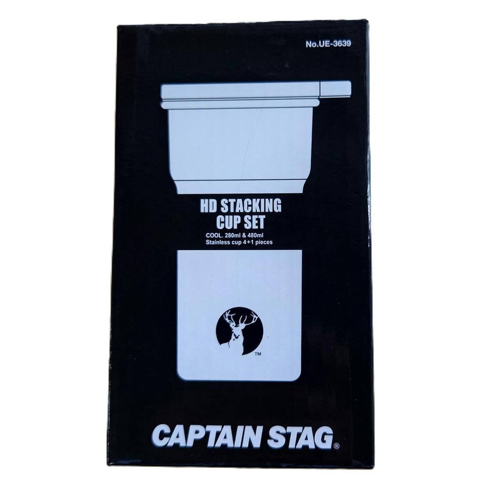 キャプテンスタッグ CAPTAIN STAG HDカップセット4＋1 280 UE-3639