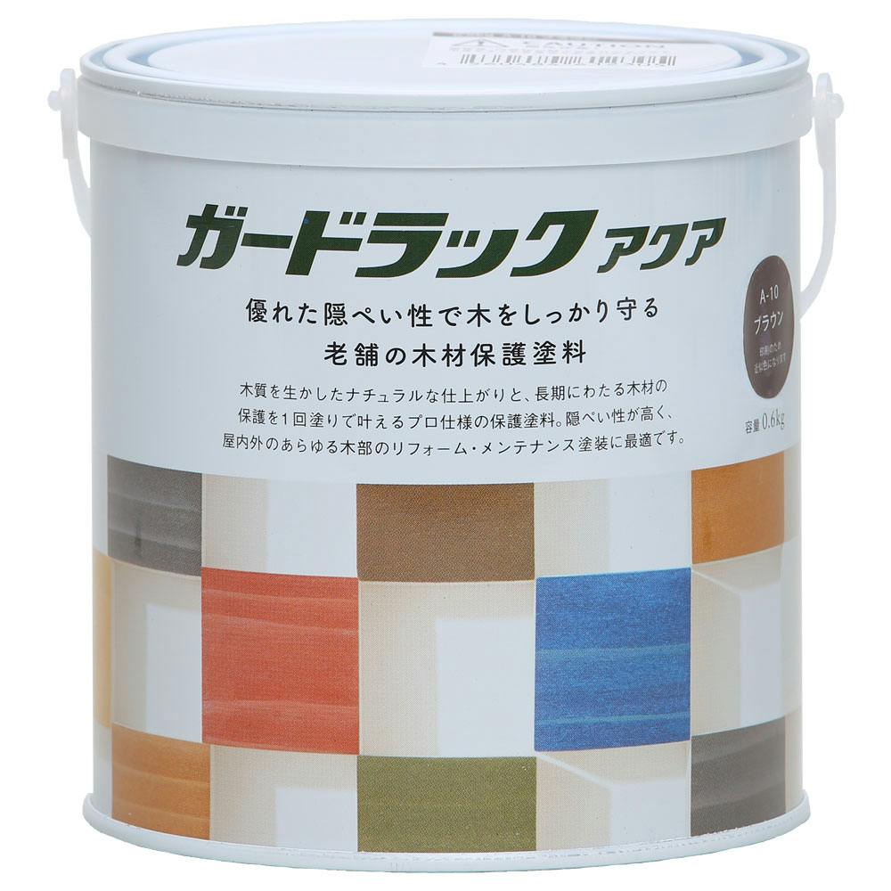 ガードラックアクア ブラウン 0.6kg 木部塗料 ガードラックアクア ブラウン 0.6kg 木部塗料