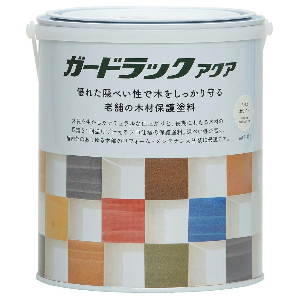 ガードラックアクア ホワイト 1.4kg 木部塗料 ガードラックアクア ホワイト 1.4kg 木部塗料