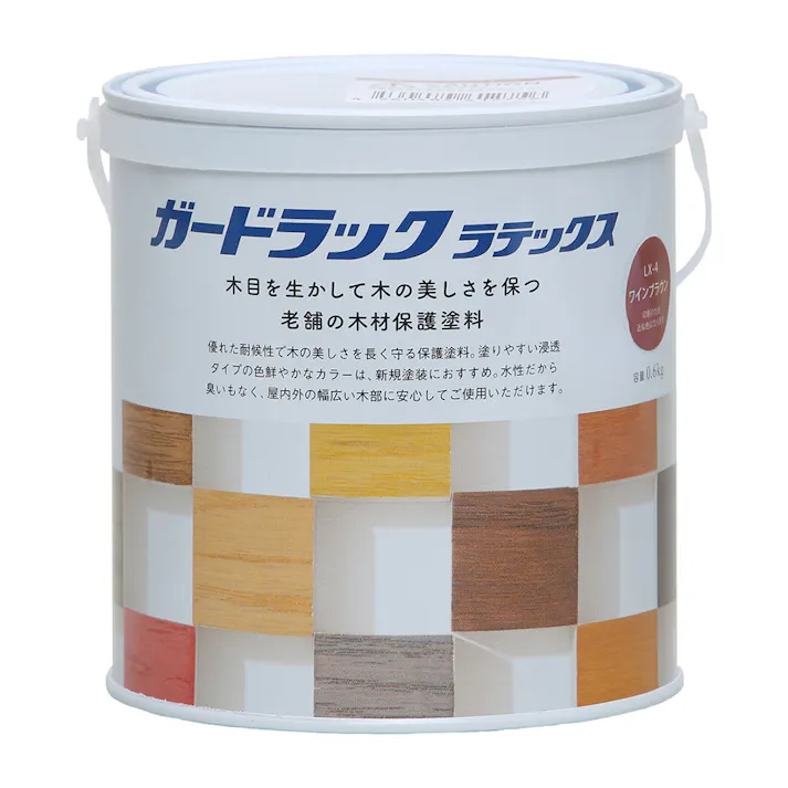 ガードラックラテックス ワインブラウン 0.6kg【別送品】