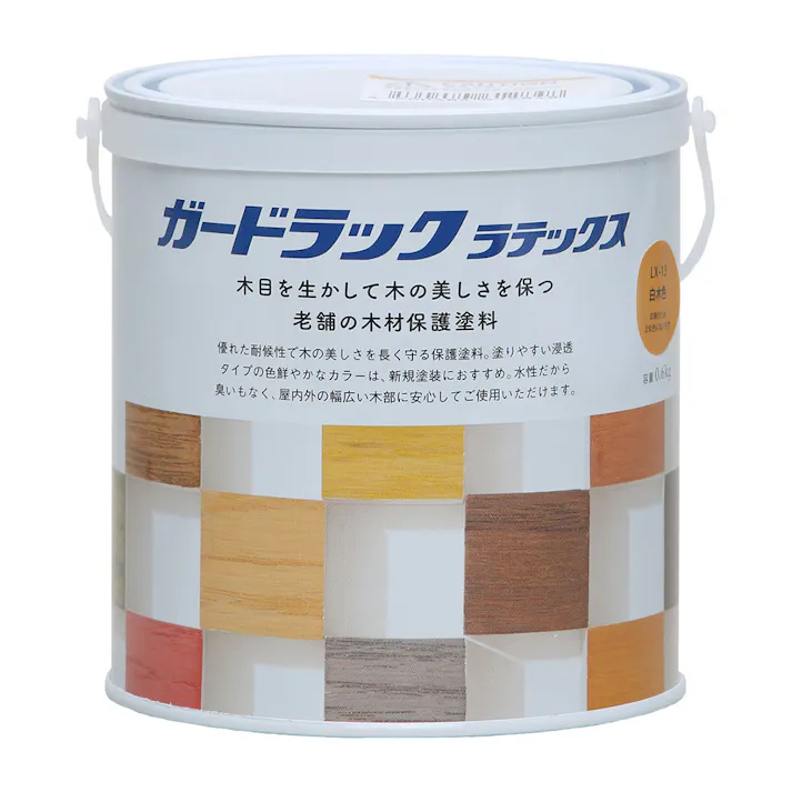 ガードラックラテックス 白木色 0.6kg【別送品】