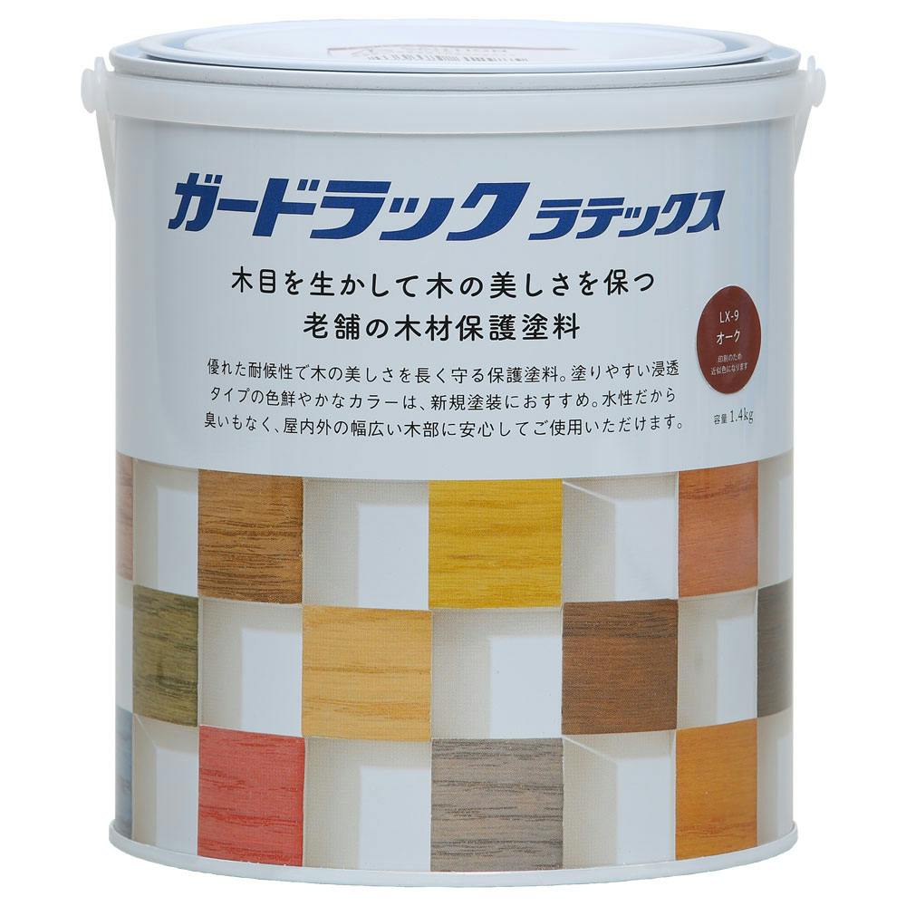 ガードラックラテックス オーク 1.4kg 木部塗料 ガードラックラテックス オーク 1.4kg 木部塗料