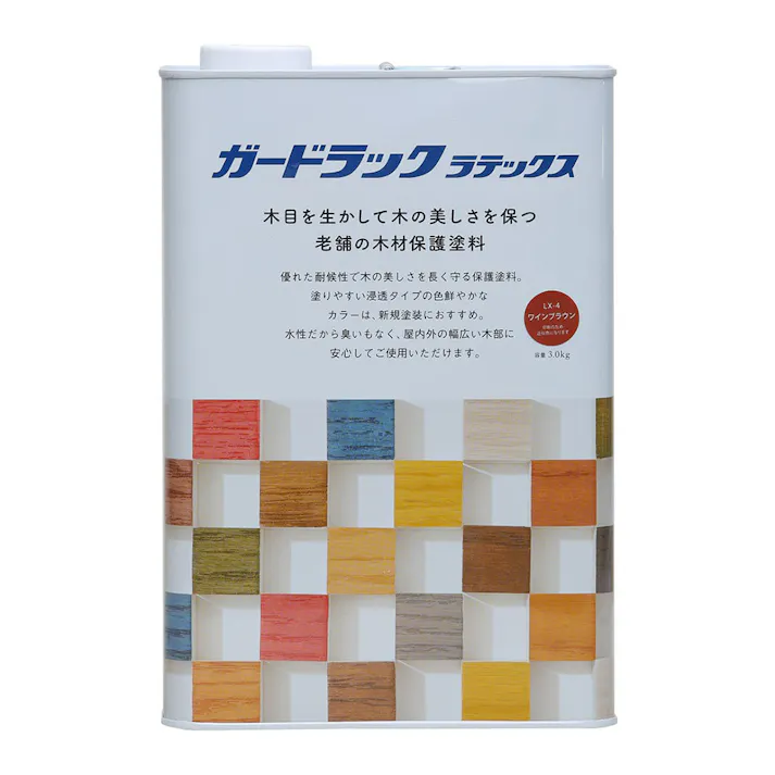 ガードラックラテックス ワインブラウン 3.0kg【別送品】