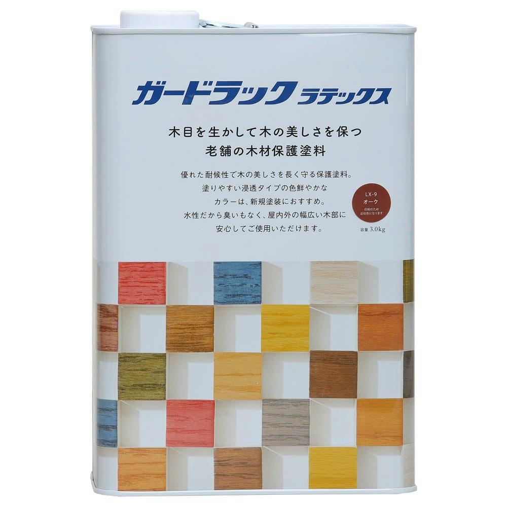 ガードラックラテックス オーク 3.0kg 木部塗料 ガードラックラテックス オーク 3.0kg 木部塗料