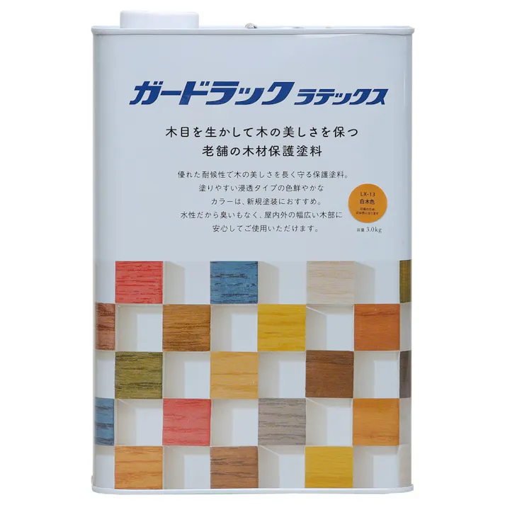 ガードラックラテックス 白木色 3.0kg【別送品】