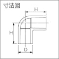 【CAINZ-DASH】東栄管機 ＨＩ継手　エルボ　１３ HIL13【別送品】