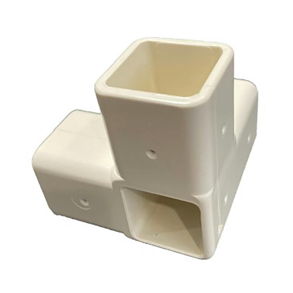 カクラック 3方エルボ貫通 ホワイト