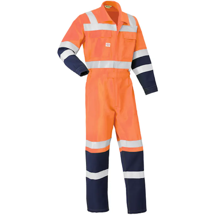 【CAINZ-DASH】山田辰 通年モデル 反射型つなぎ服7620-003オレンジ-3L 7620-003-3L【別送品】