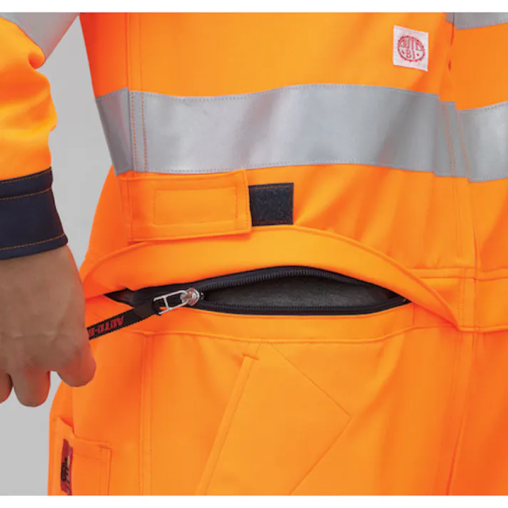 【CAINZ-DASH】山田辰 通年モデル 反射型つなぎ服7630-003オレンジ-3L 7630-003-3L【別送品】