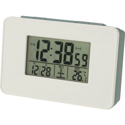【CAINZ-DASH】アデッソ 電波目覚まし時計 SN-01【別送品】