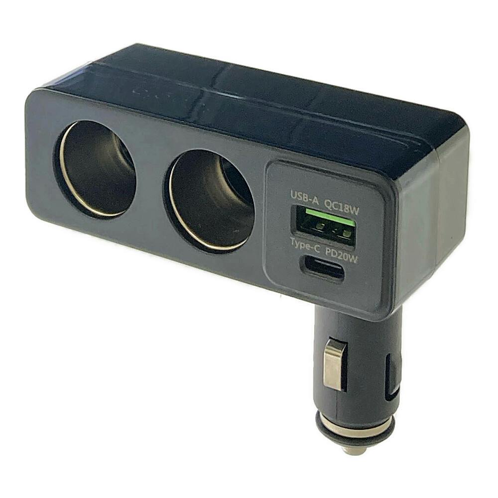 スケルトン2連ダイレクトソケット+2USB PD＋QC X-324